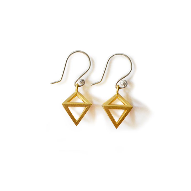 Golden Earrings, sterling silver, 24ct gold plate, 2015