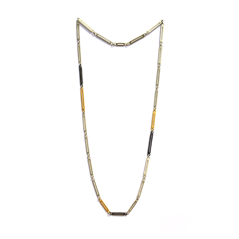 Infinite necklace, sterling silver, 24ct gold plate, 2016