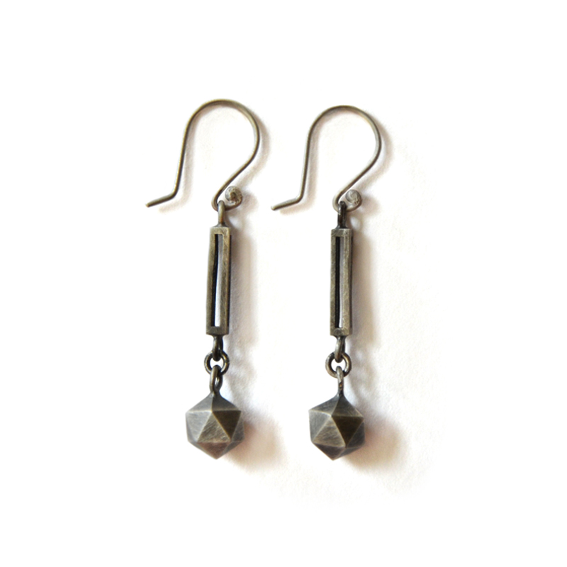 Creation Earrings, sterling silver, 2015