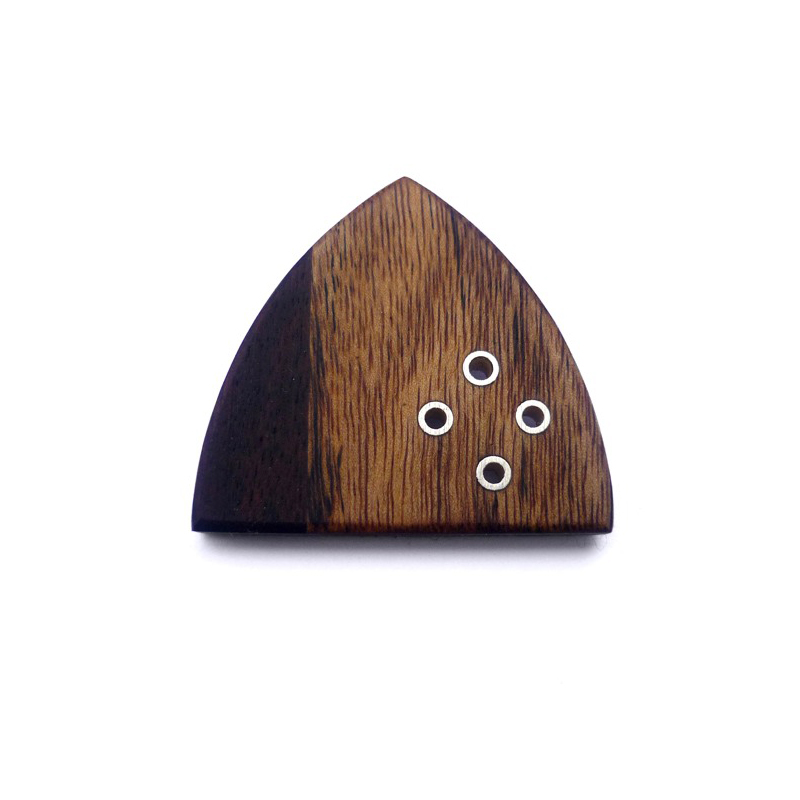Arch, brooch, african rosewood, sterling silver, 2009