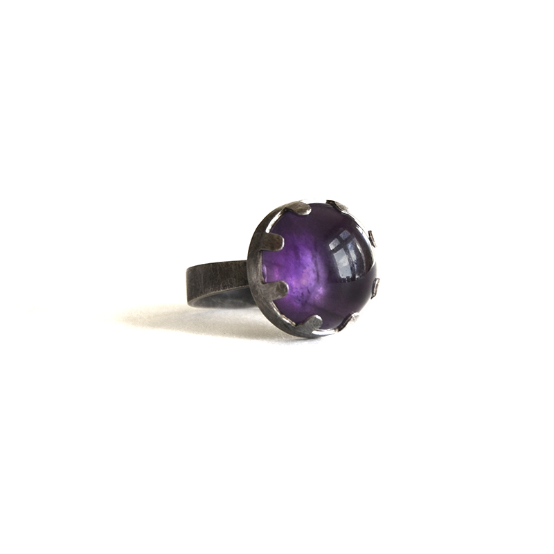 Magician Ring, amethyst, sterling silver, 2014