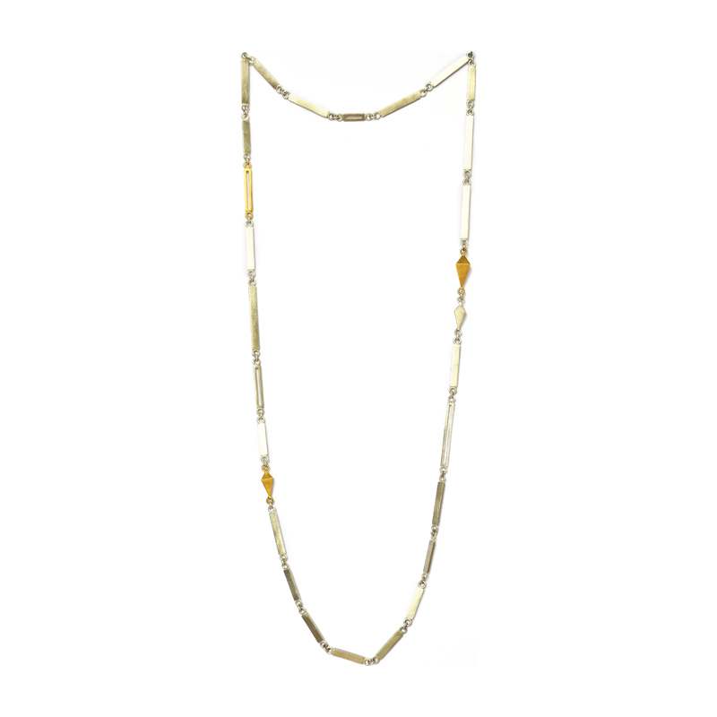 Equilibrium Necklace, sterling silver, 24ct gold plate, 2016
