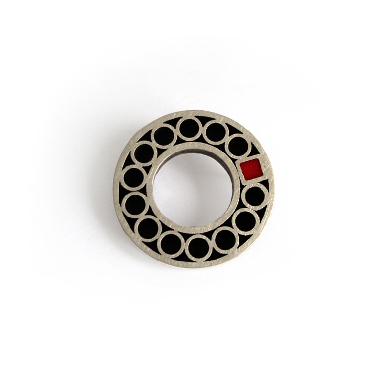 One of these things just doesn't belong, Brooch, Sterling silver, Resin, 2006