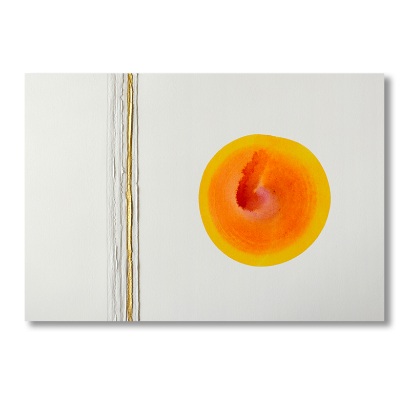 God Lives in Peaches, Sandblasted text - God lives in peaches, I've tasted him on my lips. Sandblasted glass, paper, 24ct gold leaf, Ink Frame size - 767mm wide x 474mm high x 50mm deep. 2014