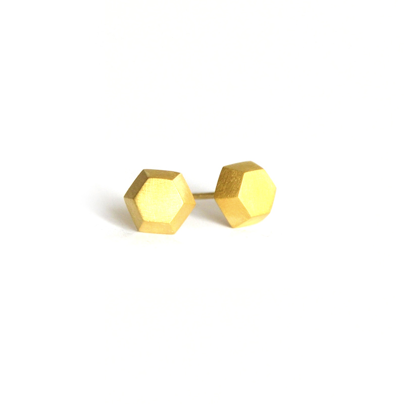 Transcendent Studs, Sterling silver and 24ct gold plate, 2017