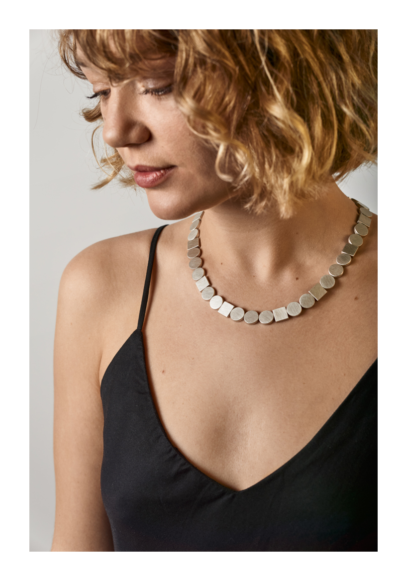 Shoulder To Shoulder Necklace, sterling silver, 2020, Kate Alterio