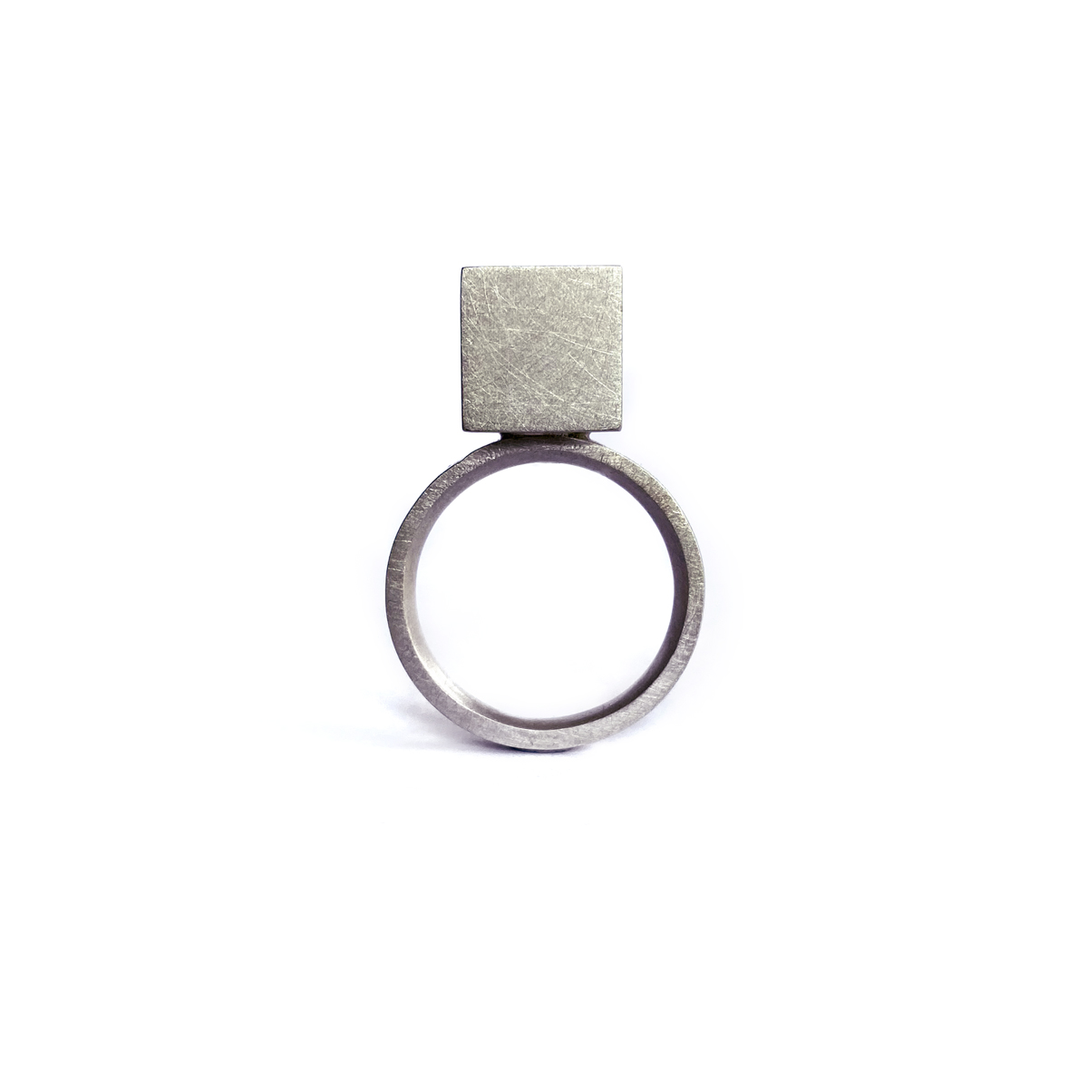 Four Corners Ring, sterling silver, 2020, Kate Alterio