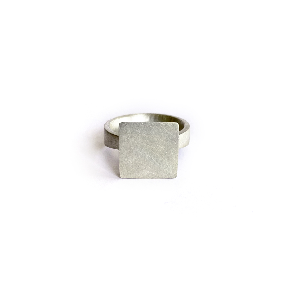 Perspective Ring, sterling silver, 2020, Kate Alterio