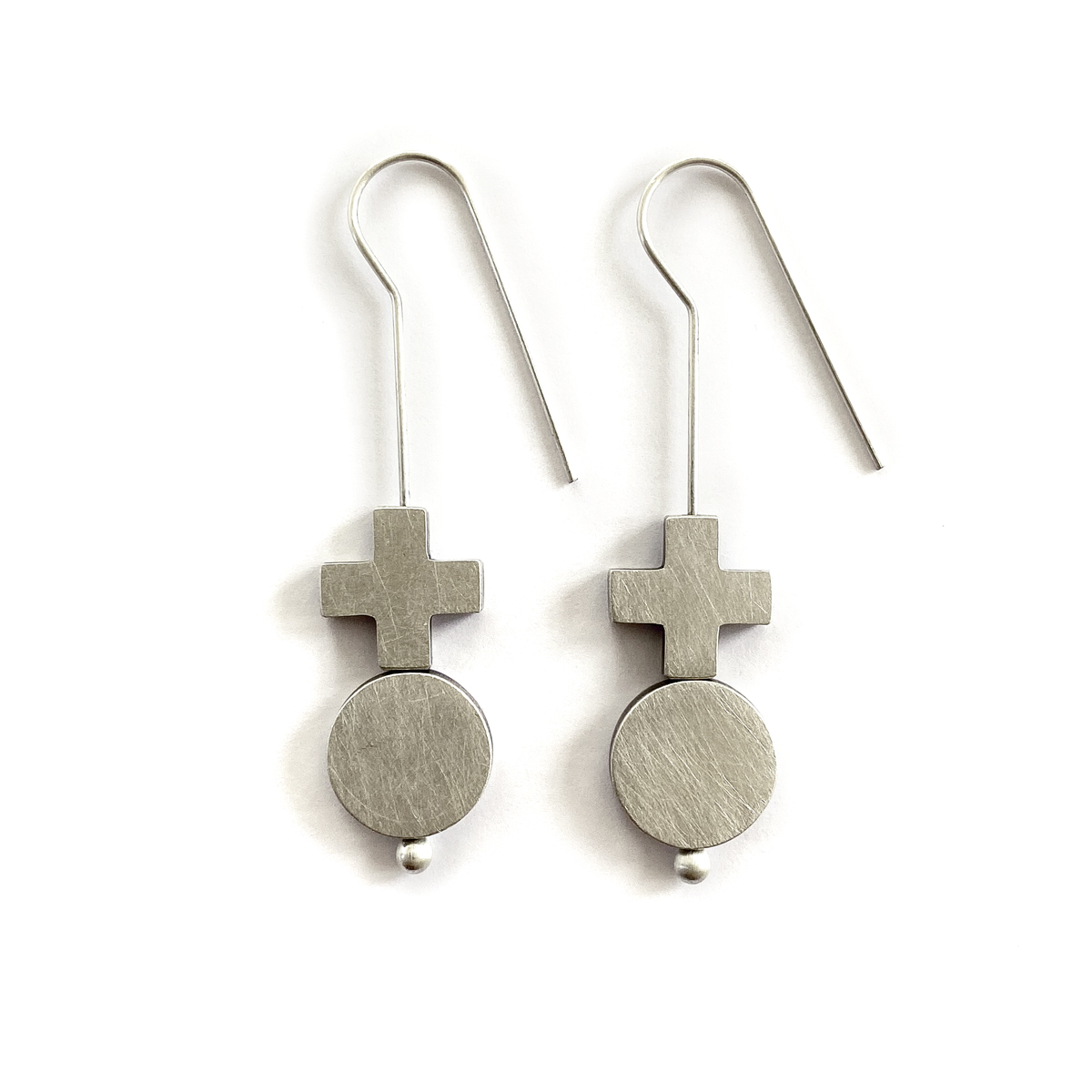 Turning Point Earrings, sterling silver, 2020, Kate Alterio