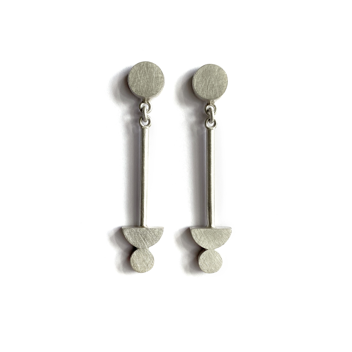 Matter of Balance Earrings, sterling silver, 2020, Kate Alterio