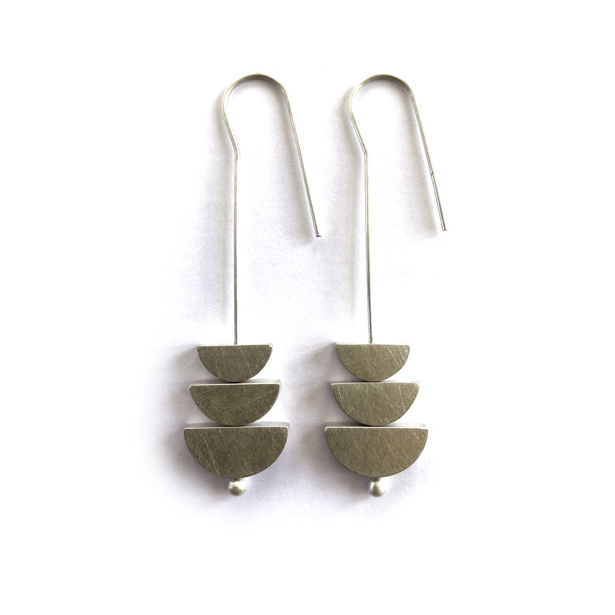 Changing Tides Earrings , silver, 2020, Kate Alterio